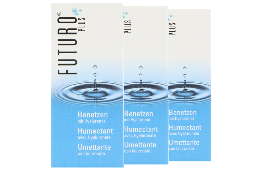 Futuro Plus Benetzen 3 x 10 ml Augentropfen