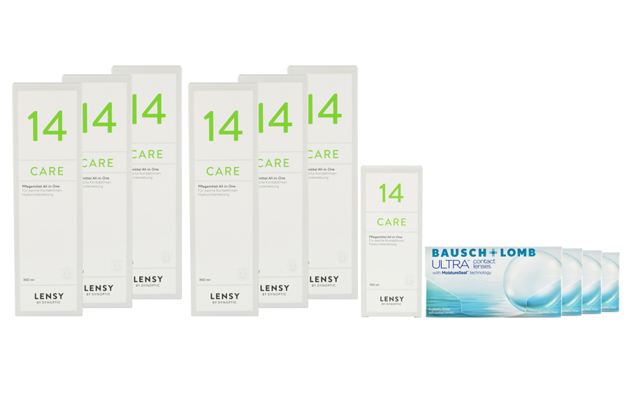 Ultra 4 x 6 Monatslinsen + Lensy Care 14 Jahres-Sparpaket