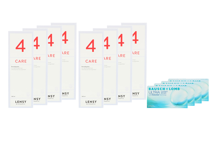 Ultra 4 x 6 Monatslinsen + Lensy Care 4 Jahres-Sparpaket