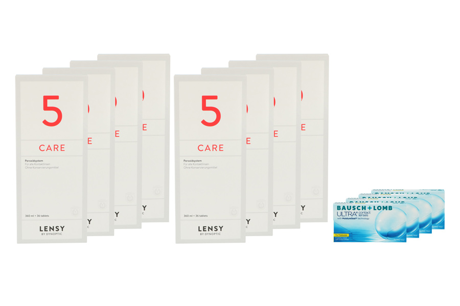 Ultra for Presbyopia 4 x 6 Monatslinsen + Lensy Care 5 Jahres-Sparpaket
