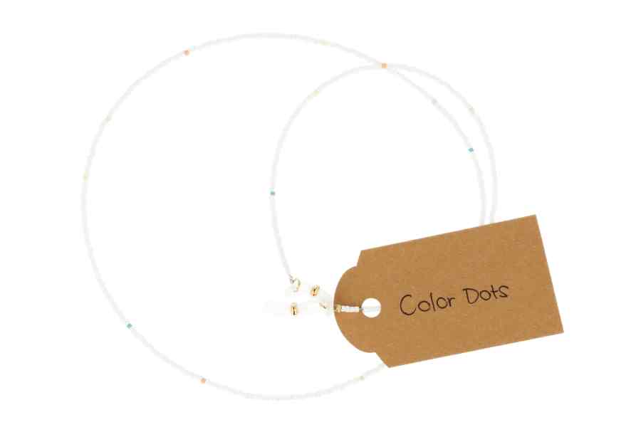 Brillenkette Color Dots - Handgemacht in Winti
