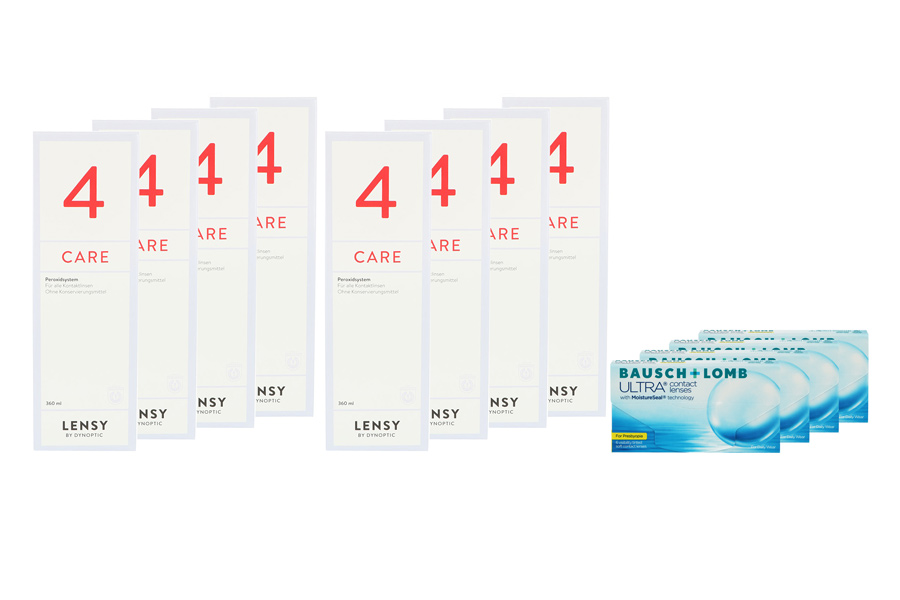 Ultra for Presbyopia 4 x 6 Monatslinsen + Lensy Care 4 Jahres-Sparpaket