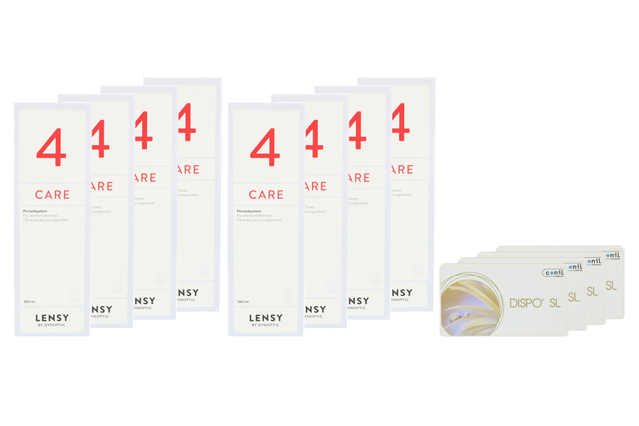 Dispo SL 4 x 6 Monatslinse + Lensy Care 4 Jahres-Sparpaket