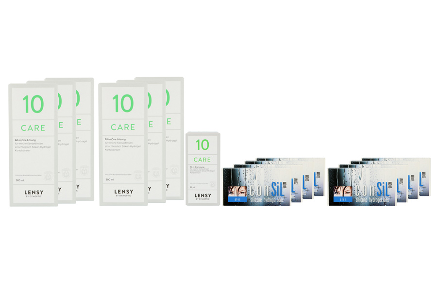 ConSiL Plus Zoom 8 x 3 Monatslinsen + Lensy Care 10 Jahres-Sparpaket