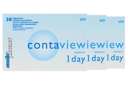 Contaview aspheric 1 day UV 90 Stück - Tageslinsen von Contopharma | 