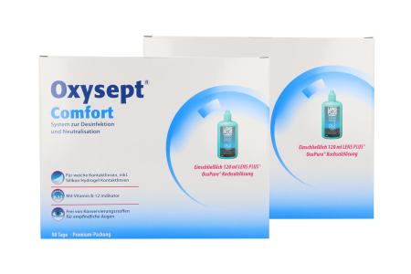 Oxysept Comfort 2 x Multipack Peroxid-Lösung | Oxysept Comfort 2 x Multipack Peroxid-Lösung | Kontaktlinsen Reinigung