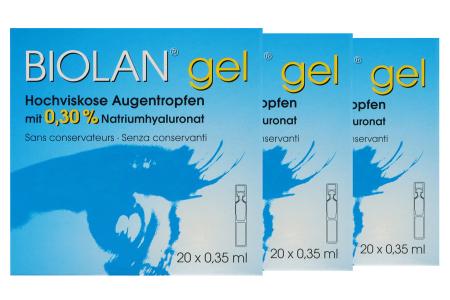 Biolan gel 3 x 20 x 0.35 ml Augentropfen | Biolan gel 20 x 0.35 ml