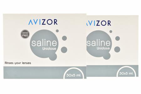 Avizor Saline Unidose 2 x 30 x 5 ml Kochsalzlösung | Avizor Saline Unidose Duo-Pack 2 x 30 x5 ml
