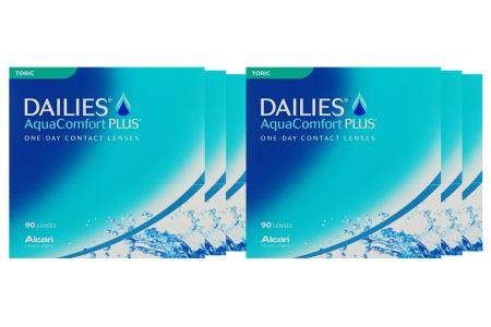 Dailies AquaComfort Plus Toric 6 x 90 Tageslinsen Sparpaket 9 Monate | 