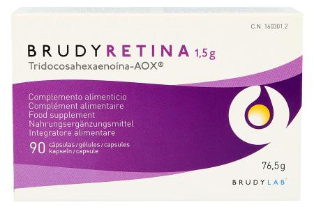 BrudyRetina 90 Kapseln Nahrungsergänzung | BrudyRetina 90 Kapseln, geeignet für Augen die an der Altersbedingten Makuladegeneration (AMD) ode einer diabetischen Retinophatie erkrankt sind.