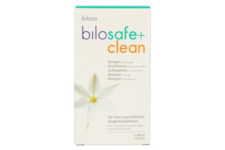 Bilosafe und Biloclean Kombi-Travel-Paket | Bilosafe Desinfektions- und Aufbewahrungslösung und Biloclean abrasive Reinigungslösung, Travel-Paket