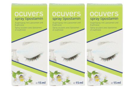  | Ocuvers Spray Lipostamin 3 x 15 ml Augenspray mit Liposomen und Euphrasia