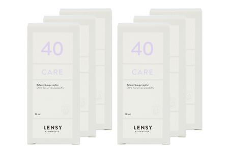 Lensy Care 40 6 x 10 ml Augentropfen | Lensy Care 40 6 x 10 ml, Befeuchtende Augentropfen ohne Konservierungsmittel, bei Trockenheit oder Irritation am Auge.