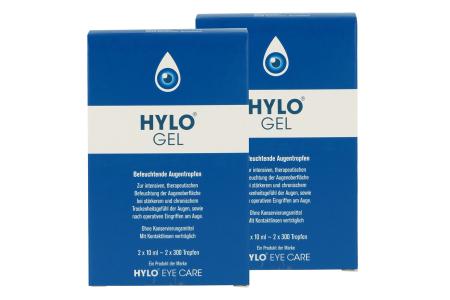 Hylo-Gel Augentropfen 2 x 2 x 10 ml | Hylo-Gel Augentropfen 2 x 2 x 10 ml | Benetzungstropfen Gel