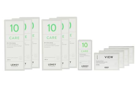 Lensy Monthly View Toric 4 x 6 Monatslinsen + Lensy Care 10 Jahres-Sparpaket | Lensy Monthly View Toric 4 x 6 Monatslinsen + Lensy Care 10 Jahres-Sparpaket