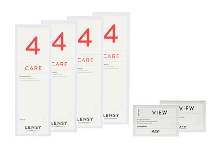 Lensy Monthly View Multifocal 2 x 6 Monatslinsen + Lensy Care 4 Halbjahres-Sparpaket | 