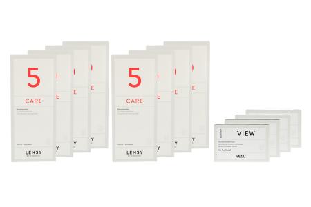 Lensy Monthly View Multifocal 4 x 6 Monatslinsen + Lensy Care 5 Jahres-Sparpaket | 