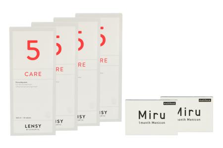 Miru 1 Month Multifocal 2 x 6 Monatslinsen + Lensy Care 5 Halbjahres-Sparpaket | 
