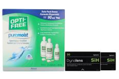 Dynalens 30 SiH Kontaktlinsen von Dynoptic & Opti Free Pure Moist, Halbjahres-Sparpaket