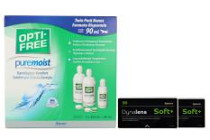 Dynalens 30 Soft+ Kontaktlinsen von Dynoptic & Opti Free Pure Moist, Halbjahres-Sparpaket