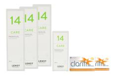 Clariti XR toric 2 x 6 Monatslinsen + Lensy Care 14 Halbjahres-Sparpaket