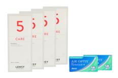 Air Optix plus HydraGlyde for Astigmatism 2 x 6 Monatslinsen + Lensy Care 5 Halbjahres-Sparpaket