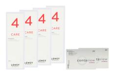 Contaview excellence UV 2 x 6 Monatslinsen + Lensy Care 4 Halbjahres-Sparpaket