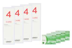 Fusion 7 Days Astigma 4 x 12 Wochenlinsen + Lensy Care 4 Halbjahres-Sparpaket