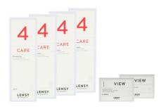 Lensy Monthly View Spheric 2 x 6 Monatslinsen + Lensy Care 4 Halbjahres-Sparpaket