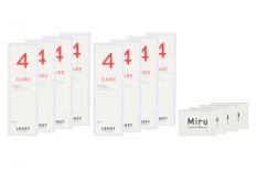 Miru 1 Month Spheric 4 x 6 Monatslinsen + Lensy Care 4 Jahres-Sparpaket