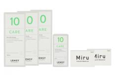 Miru 1 Month Toric 2 x 6 Monatslinsen + Lensy Care 10 Halbjahres-Sparpaket