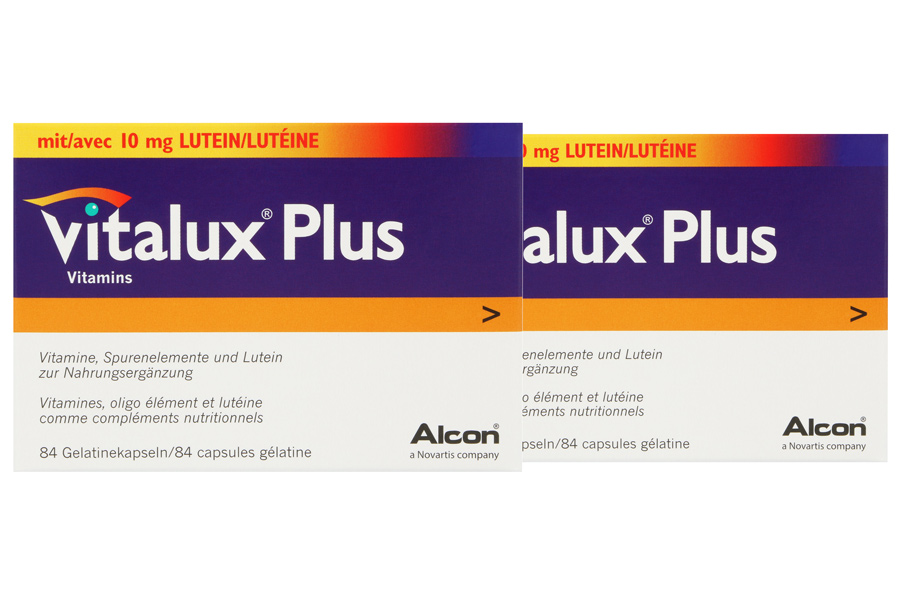 Sparpakete Augenvitamine Vitalux Plus 2 x 84 Kapseln Nahrungsergänzung