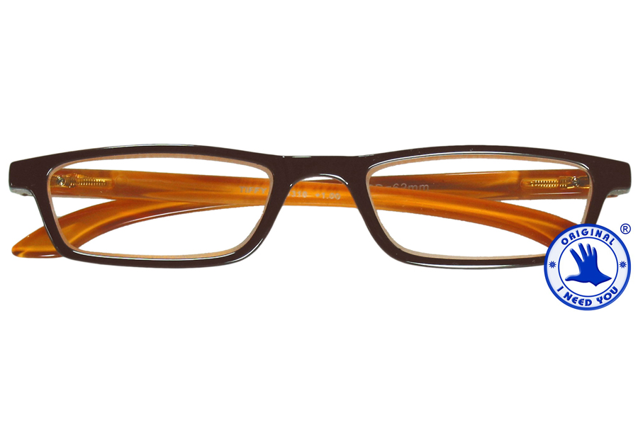 Brillenmarken Tiffy Lesebrille Braun / Orange