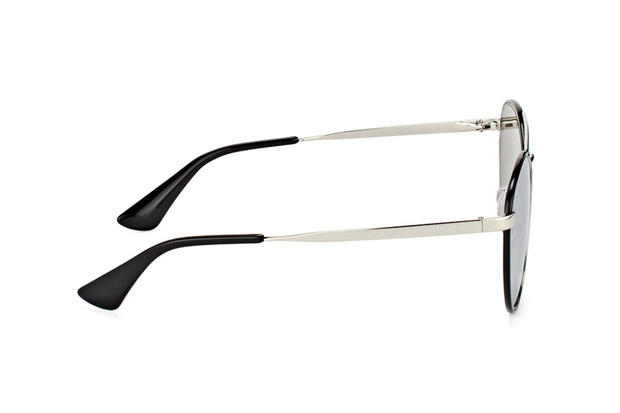 Brillenmarken Prada 63TS-1AB2B0 Black Light Grey Mirror Silver