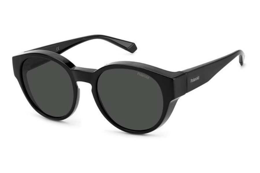 Brillenmarken Polaroid Suncovers 9017/S 08A M9 Black Grey Sonnenbrille