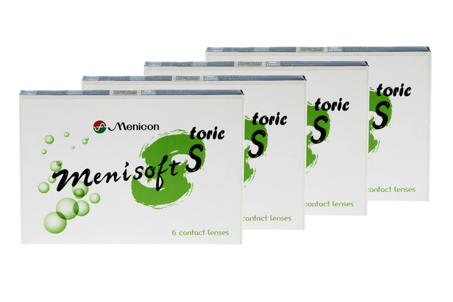 Wochenlinsen Menisoft S toric 4 x 6 Zwei-Wochenlinsen