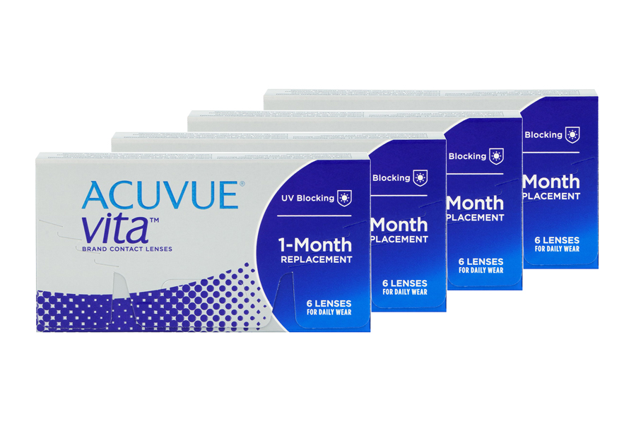 Sphärische Kontaktlinsen Acuvue Vita 4 x 6 Monatslinsen