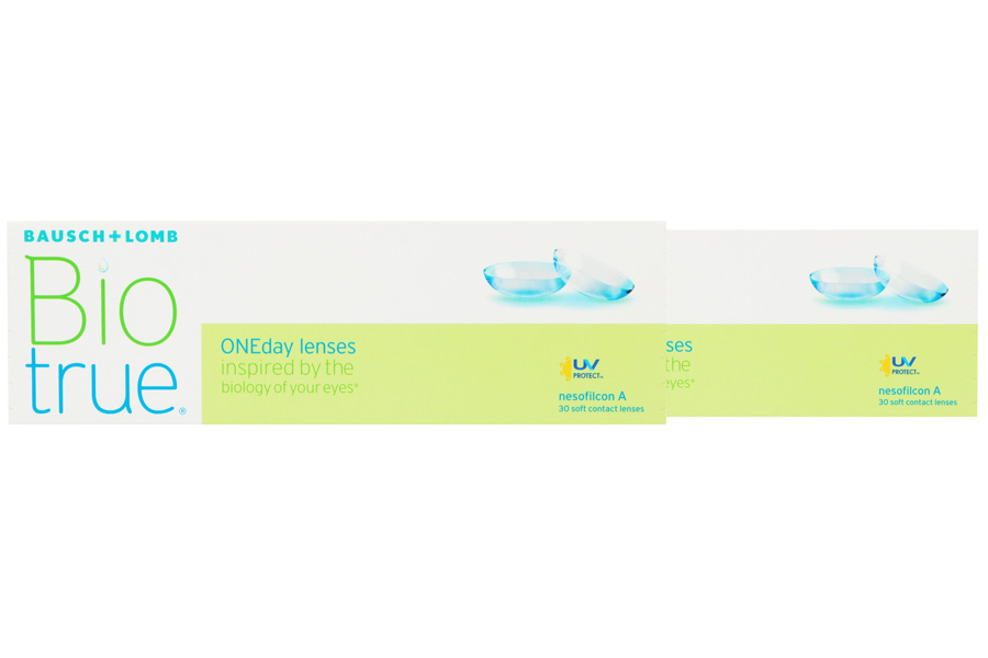 Sphärische Kontaktlinsen Biotrue One day 2 x 30 Stück - Tageslinsen von Bausch & Lomb