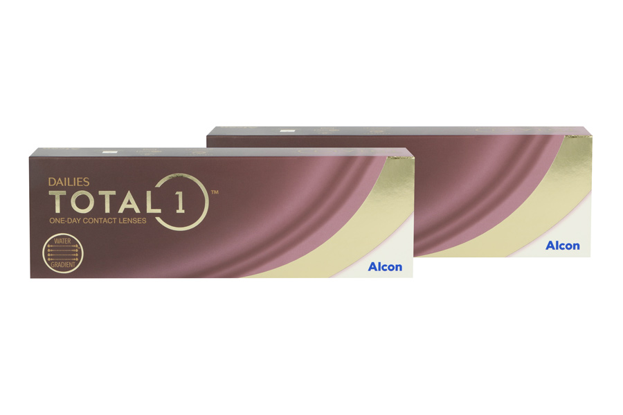 Sphärische Kontaktlinsen Dailies Total 1 2 x 30 Stück - Tageslinsen von Alcon / Ciba Vision