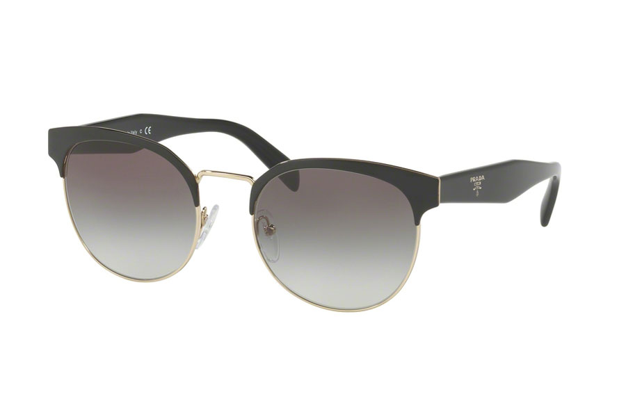 Brillenmarken Prada 61TS-1AB0A7 Black/Pale Gold Gradient Grey Brillenmarken Prada 61TS-1AB0A7 Black/Pale Gold Gradient Grey