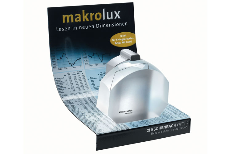 Brillen makrolux Segmenthellfeldlupe 2.2 x mit LED-Beleuchtung