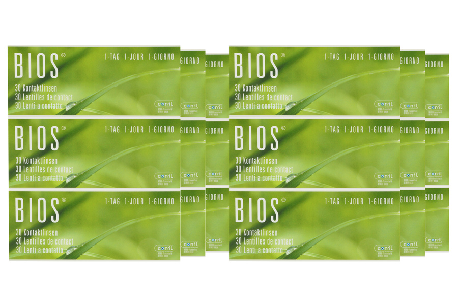 Sphärische Kontaktlinsen Bios 1-Tag 6 x 90 Stück - Tageslinsen Sparpaket für 9 Monate von Conil
