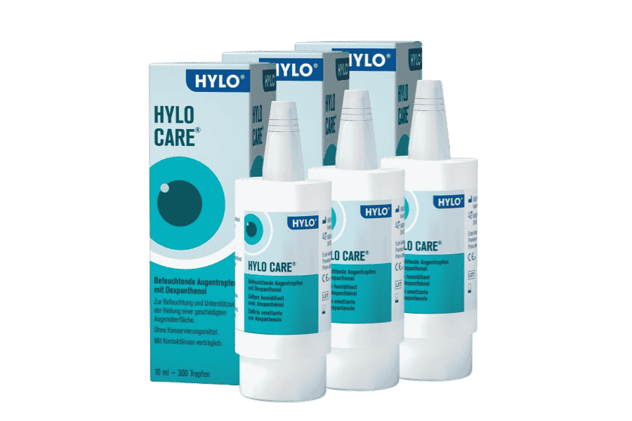 Augentropfen ohne Konservierungsmittel Hylo-Care 3 x 10 ml Augentropfen