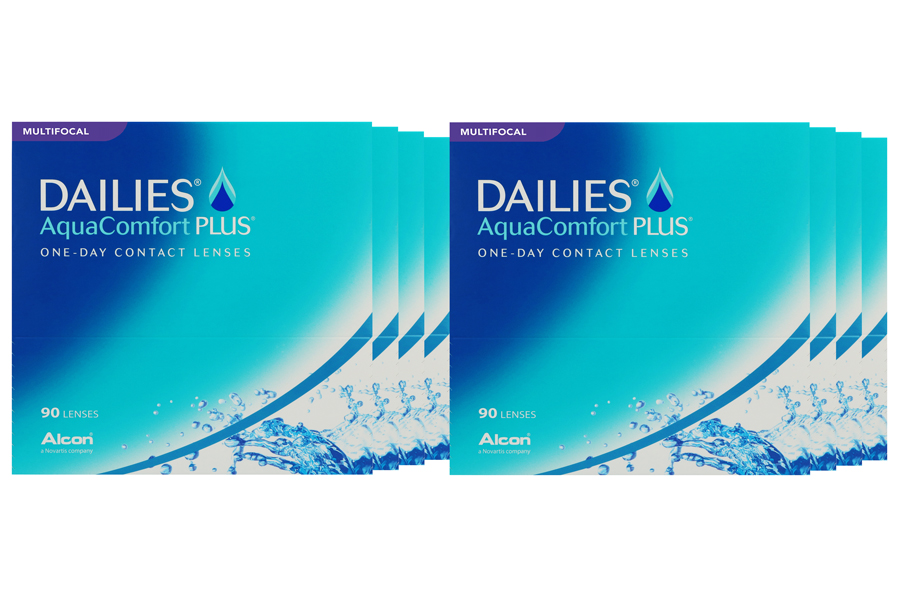 Multifokale Tageslinsen Dailies AquaComfort Plus Multifocal 8 x 90 Tageslinsen Sparpaket 12 Monate