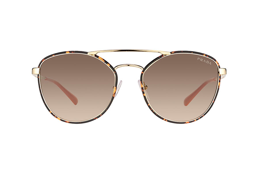 Brillenmarken Prada 63TS-2AU3D0 Havanna Light Brown Gradient Light Grey