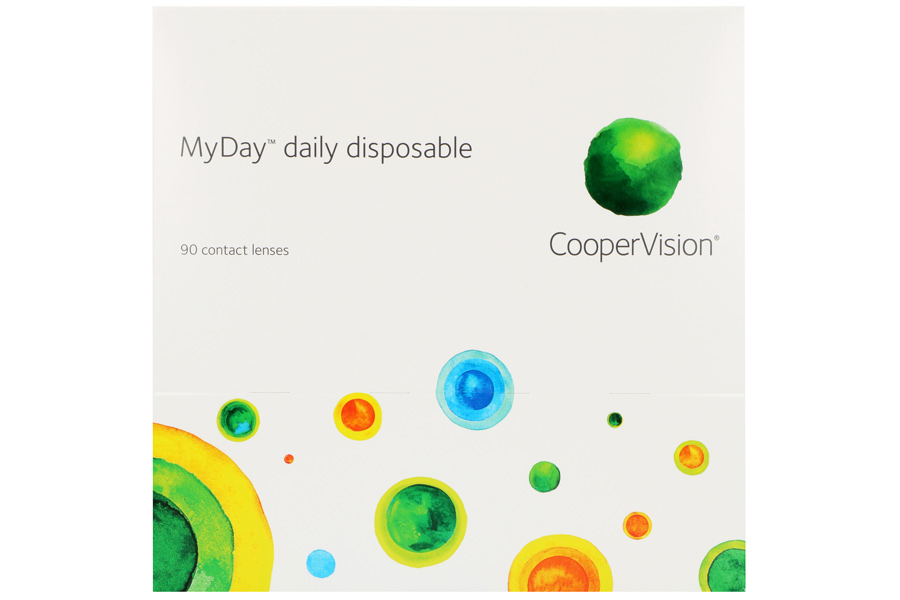 Sphärische Kontaktlinsen MyDay daily disposable 90 Tageslinsen
