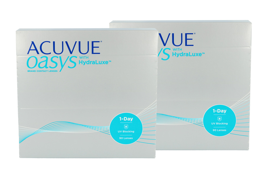 Sphärische Kontaktlinsen Acuvue Oasys 1-Day 2 x 90 Tageslinsen Sparpaket für 3 Monate von J&J