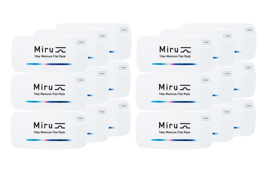 Tageslinsen Miru 1 day Flat Pack Toric 6 x 90 Tageslinsen Sparpaket 9 Monate