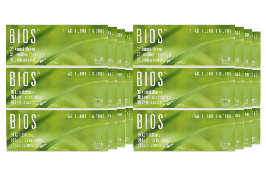 Sphärische Kontaktlinsen Bios 1-Tag 8 x 90 Stück - Tageslinsen Sparpaket für 12 Monate von Conil