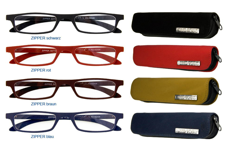 Brillenmarken Zipper Lesebrille